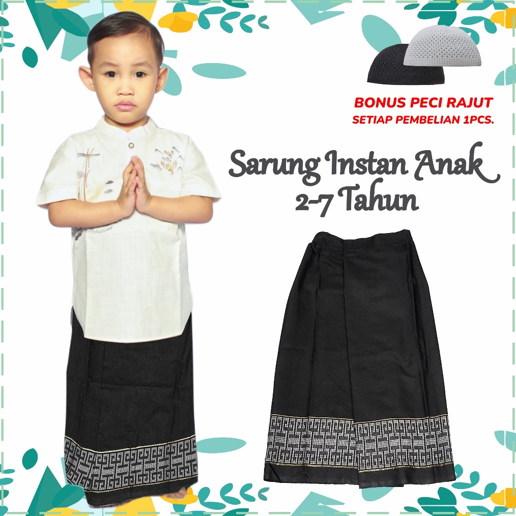 BestSarung Anak Instan  Sarung Praktis Sunat  Sarung Instan Motif Naga  Sarung Anak instan Berkualit