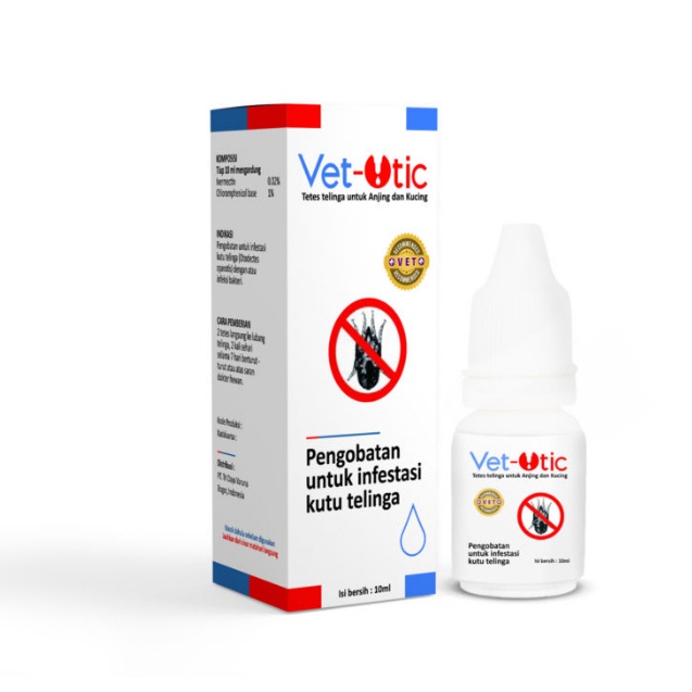 Terlaku Vet Otic vetotic VetOtic Obat Kutu Tetes Telinga 1ml  Ear Mites Infestastion  Tungau