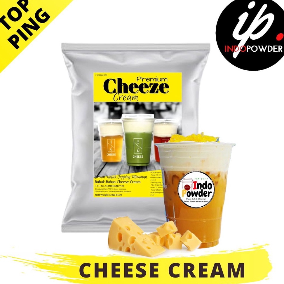 

FREE ONGKIR PREMIUM Topping Cheese Tea Cream 1Kg Cream Cheese Powder