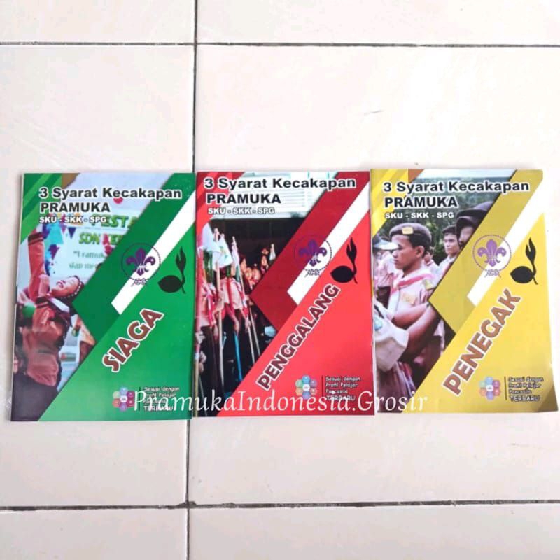 BUKU 3 SYARAT KECAKAPAN PRAMUKA SKU - SKK - SPG / BUKU PRAMUKA