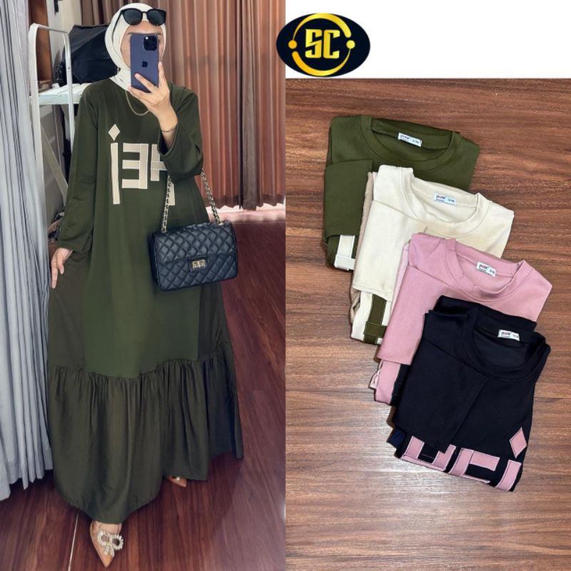 GAMIS WANITA KNIT KOREA MIX POLO LINEN IMPORT TERBARU/GAMIS WANITA IMPORT PREMIUM SUPER MEWAH TERLAR