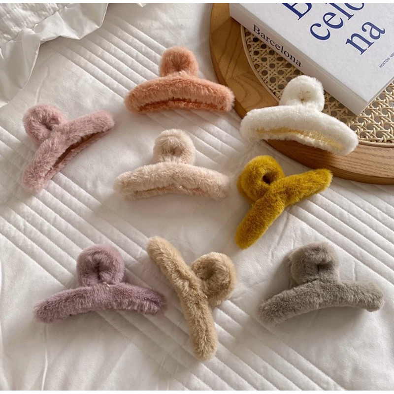 Jepit Rambut Bulu / Jedai Bulu Korea / Jepitan Bulu /Jedai Salon Korea Premium / Jepitan Rambut Bulu