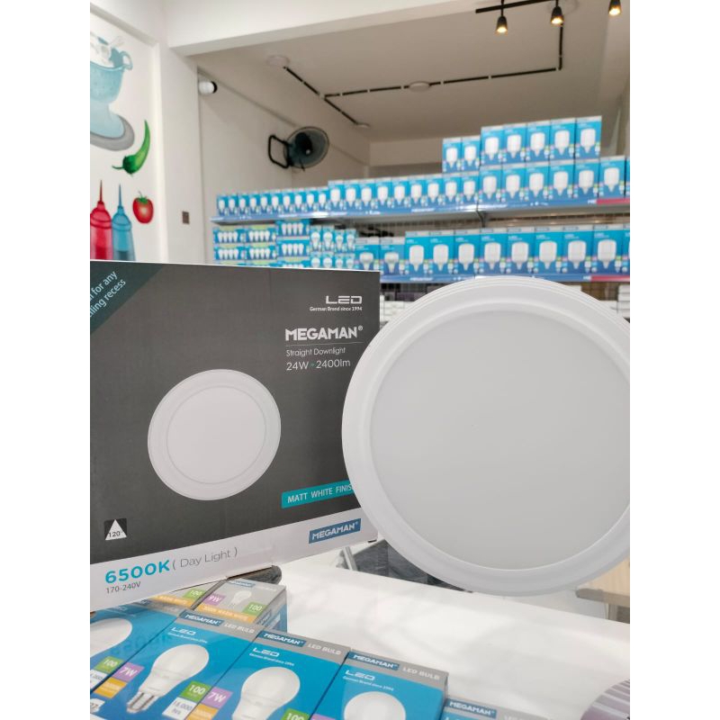 LAMPU OB/OUTBOW/TEMPEL/BULET/ DOWNLIGHT PANEL 6500K/4000K SNI - MEGAMAN