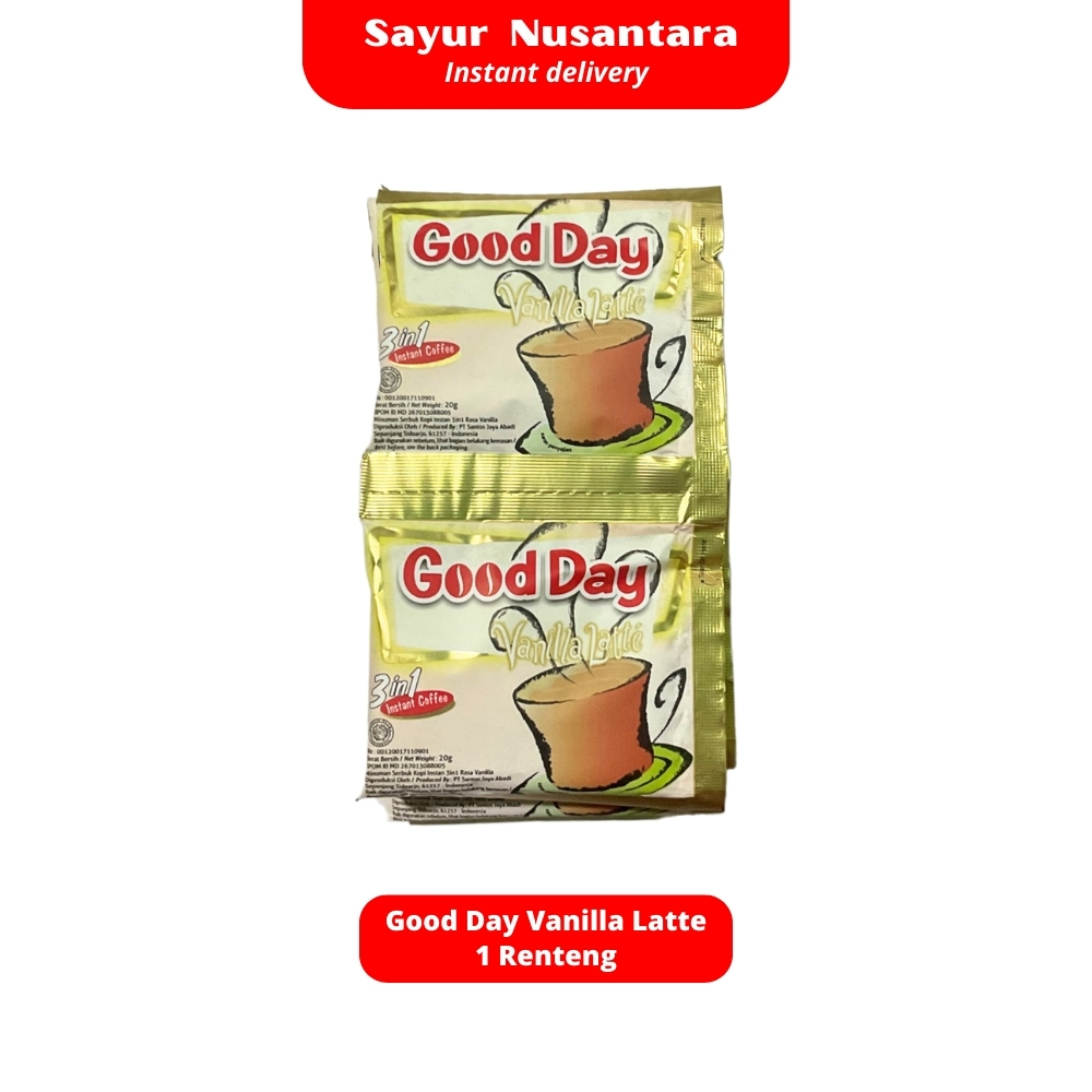

Kopi Good Day Vanilla Latte 1 Renteng - Sayur Nusantara