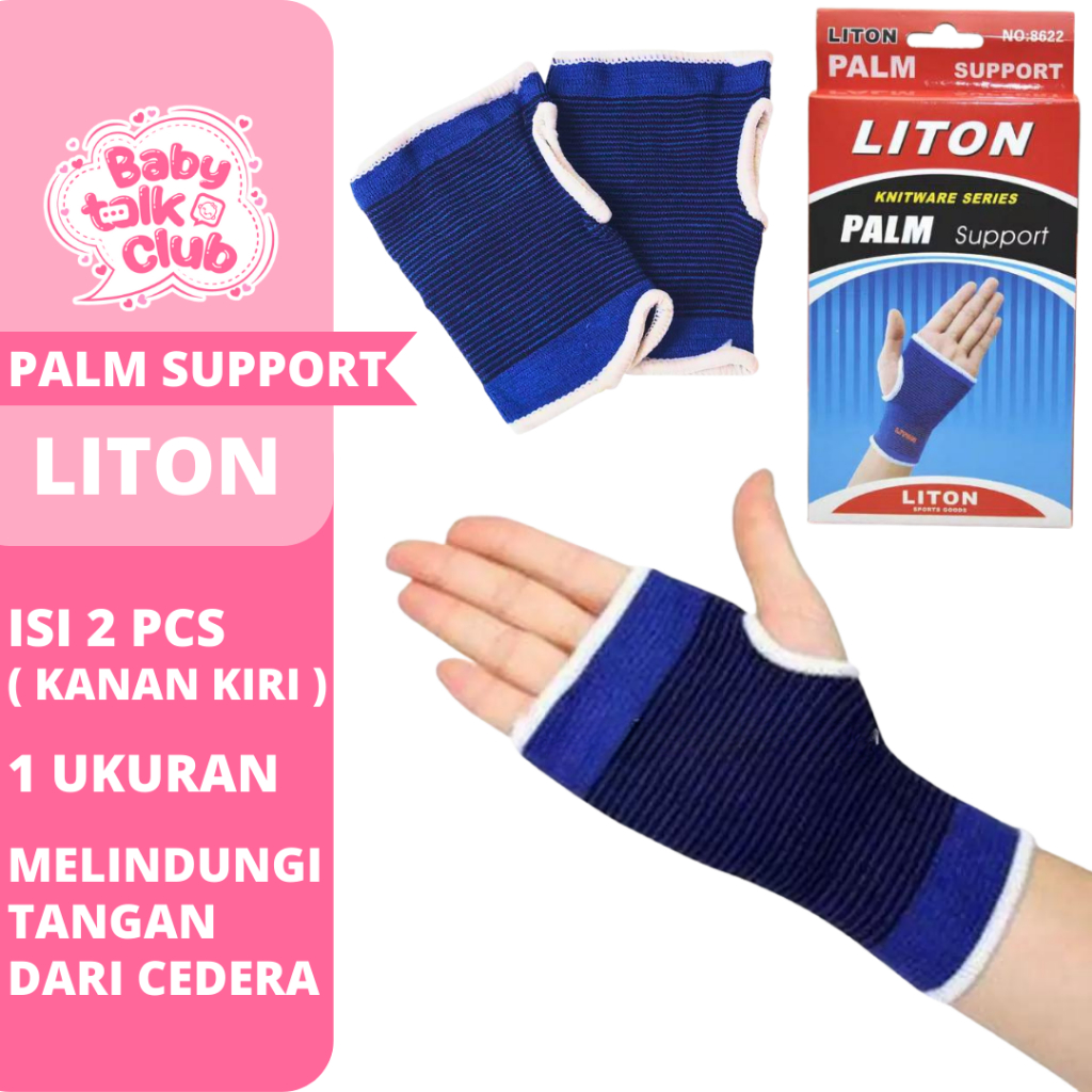 Palm Support LITON Deker Pelindung Telapak Tangan Olahraga Sarung Per Pasang Z2
