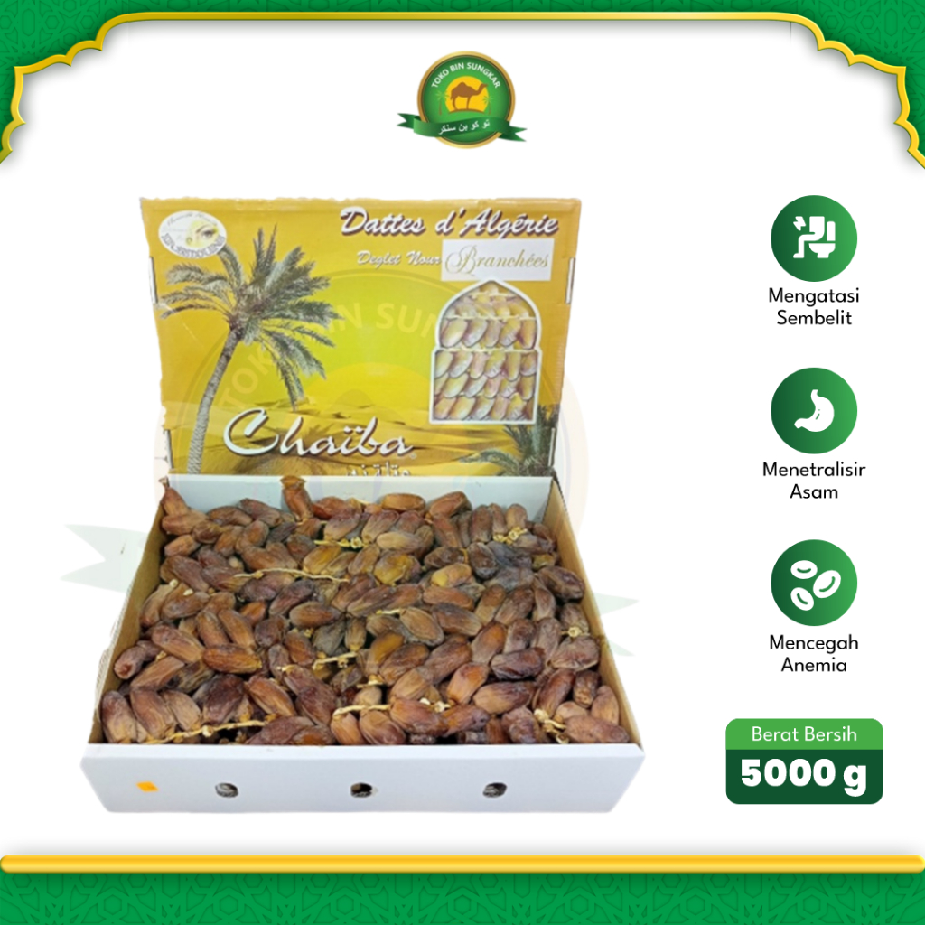 

Kurma Tunisia Tangkai Premium Oleh Oleh Haji Souvenir Umroh Dates Sapphire 100% Original 5Kg