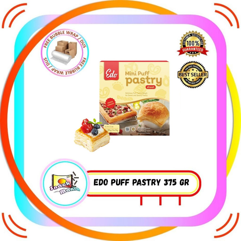 

EDO Puff Pastry Sheet / Kulit Pastry ~ 375 gr