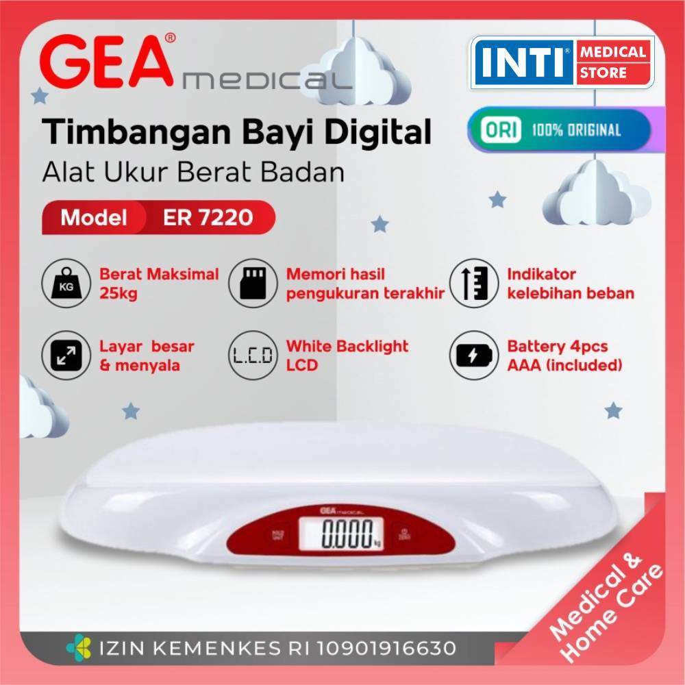 GEA Medical | Timbangan Badan Bayi Digital ER 7220 | Electronic Scale