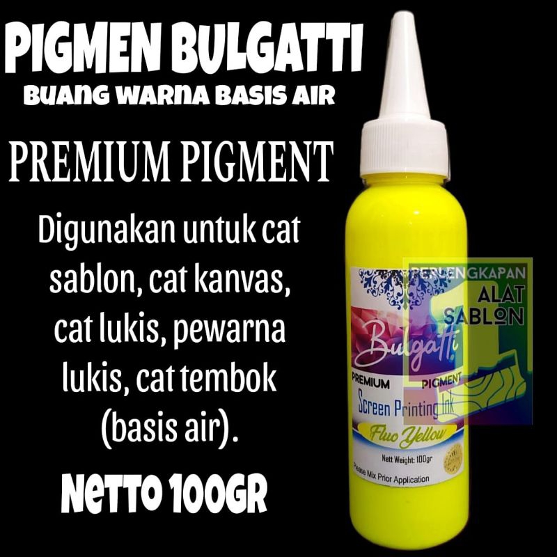 

BIANG WARNA SABLON BULGATTI FLO YELLOW 100GR BASIS AIR