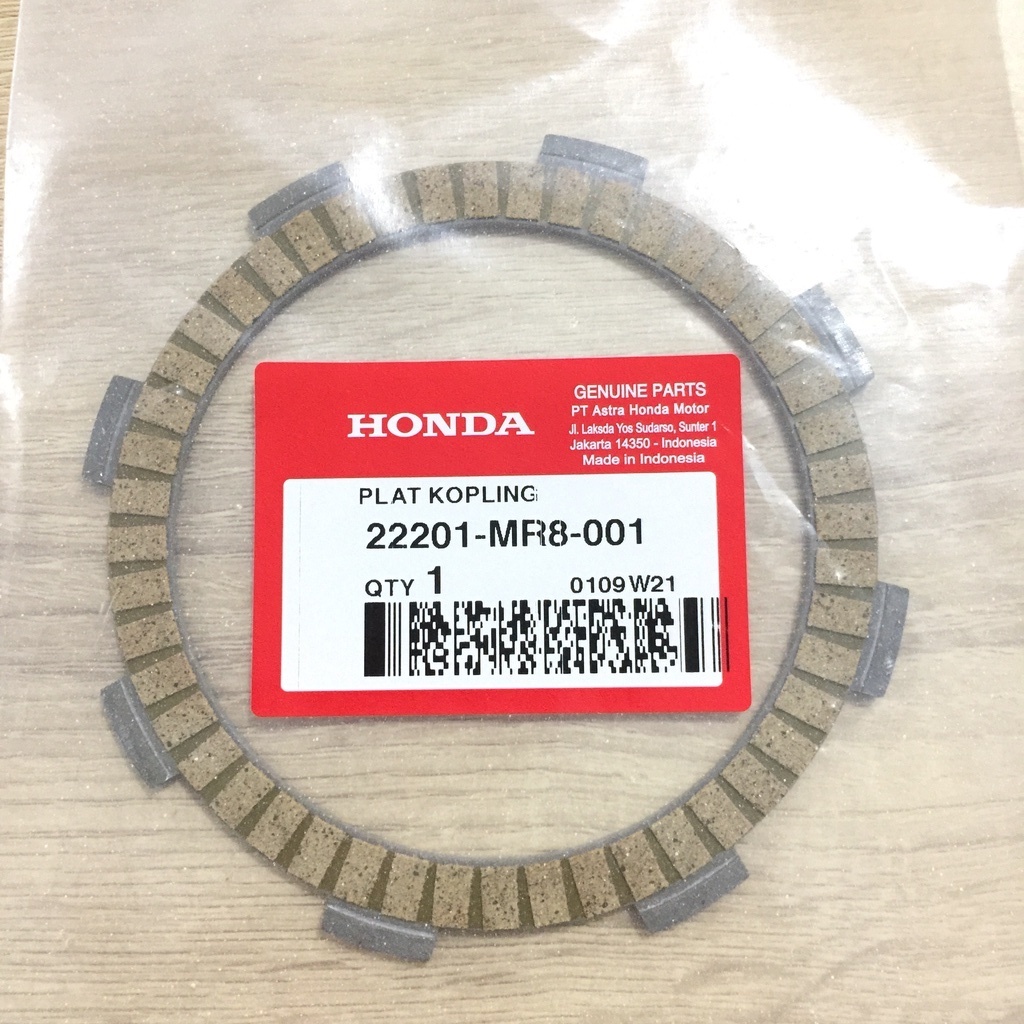 22201-MR8-001 Kampas Kopling Disk Clutch Friction MEGAPRO NEW MONO VERZA CRF 150 L ORIGINAL 22201MR8