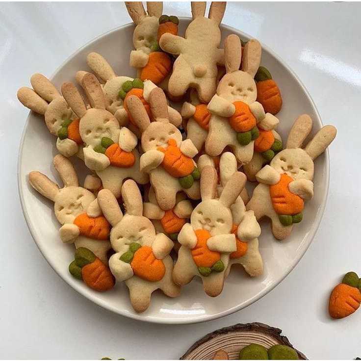

cookies carrot bunny
