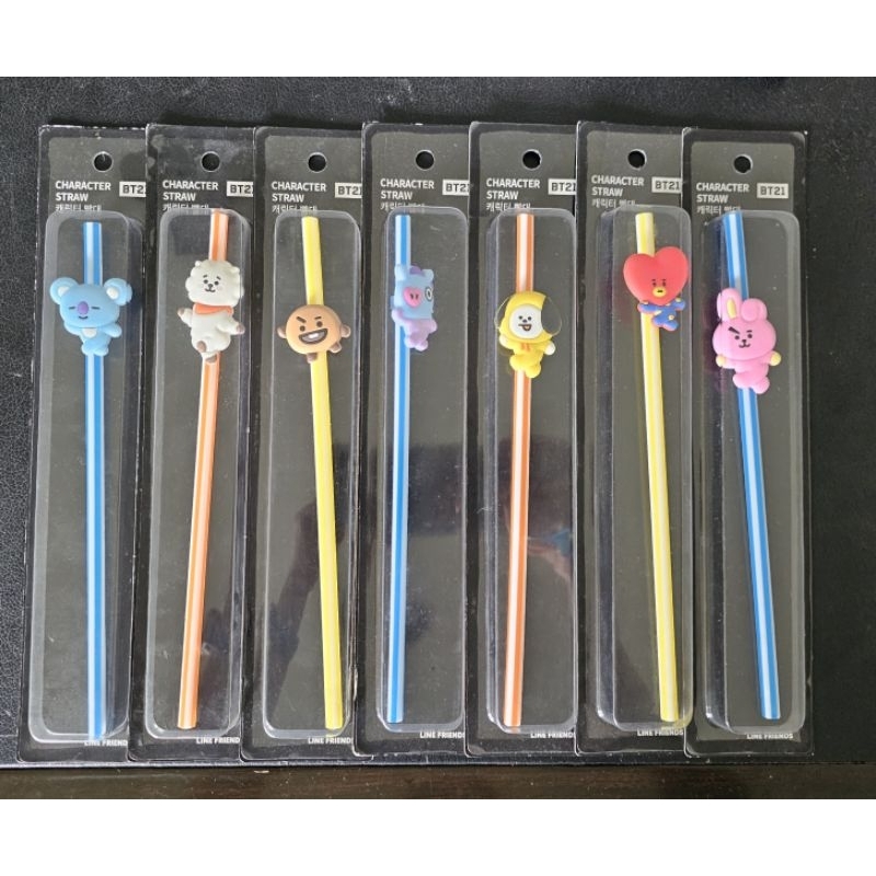 [READY] BT21 Official Reusable Straw