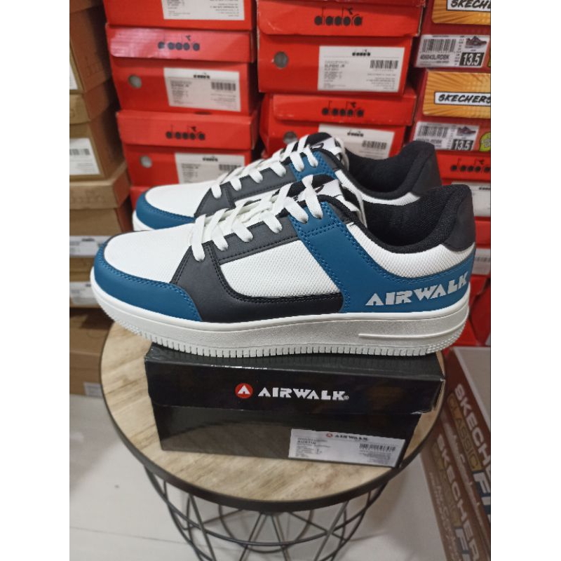 Airwalk Austin Sepatu Original Men Putih Biru Hitam