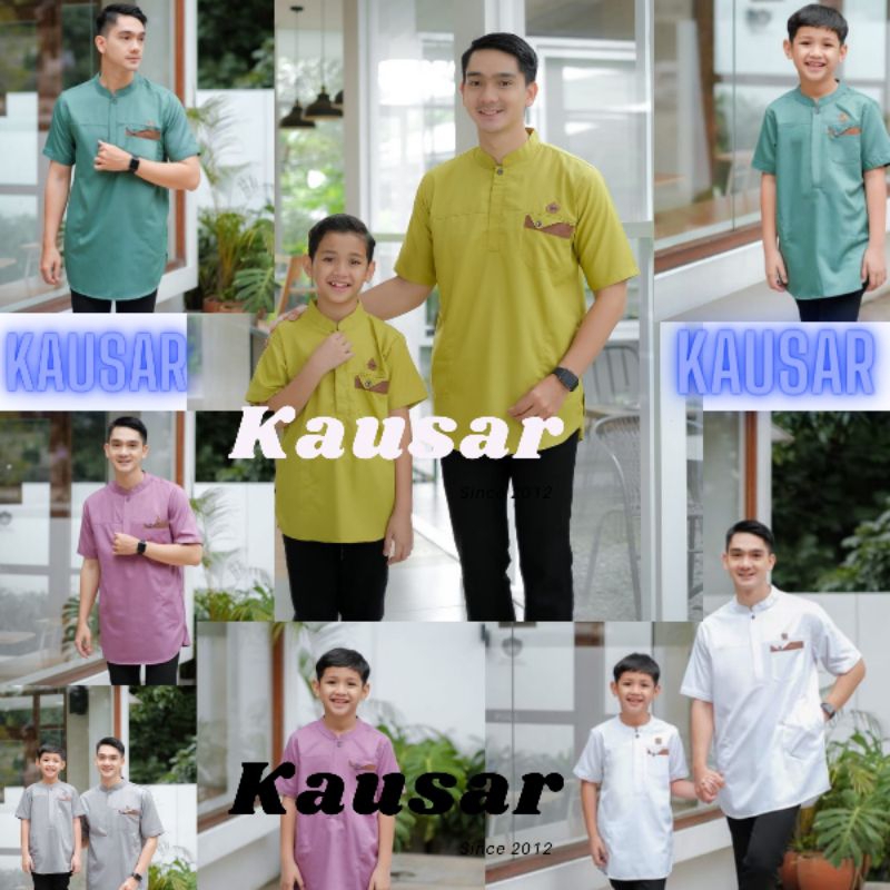 Baju Koko Couple Ayah Dan Anak Baju Lebaran Couple Pasangan 2024 Kemeja Koko Ayah Dan Anak Laki Laki