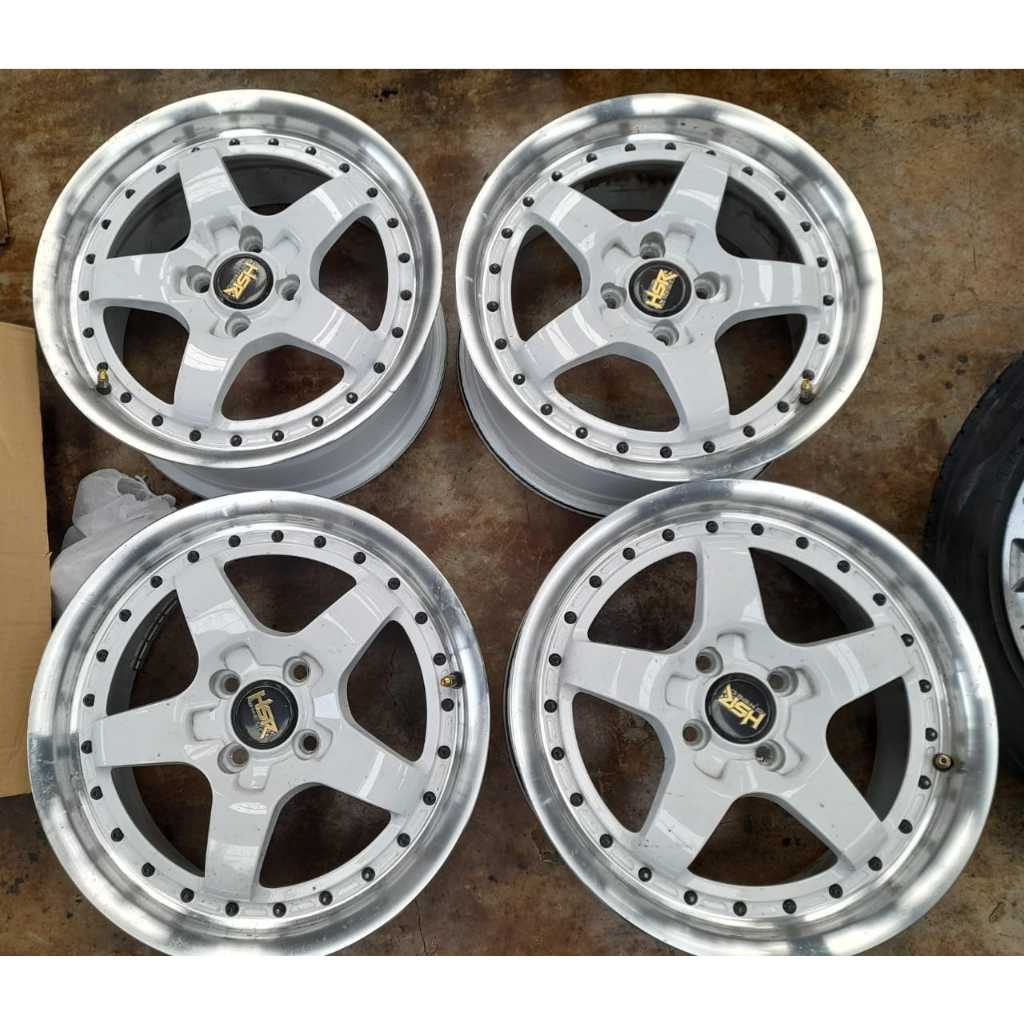 VELG MOBIL BEKAS R16 BUAT 4 BOB HSR R16 X7 4X100 ET42