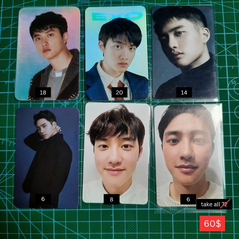 exo official photocard non album pc doh d.o. kyungsoo love shot hologram dftf dont fight the feeling