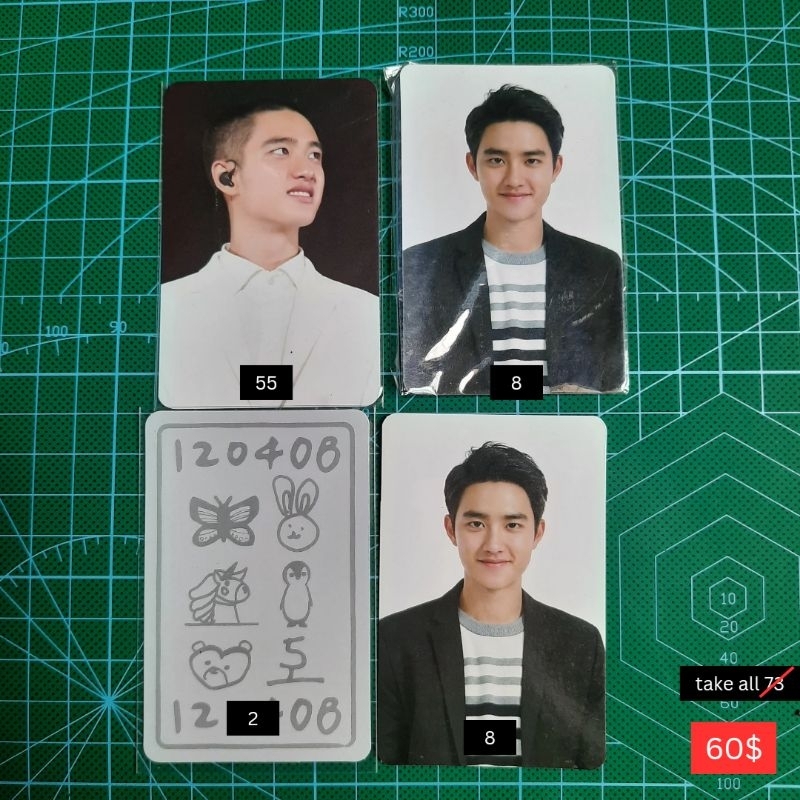 exo official photocard non album pc doh d.o. kyungsoo elyxion vpice keyring love dome sticker pc
