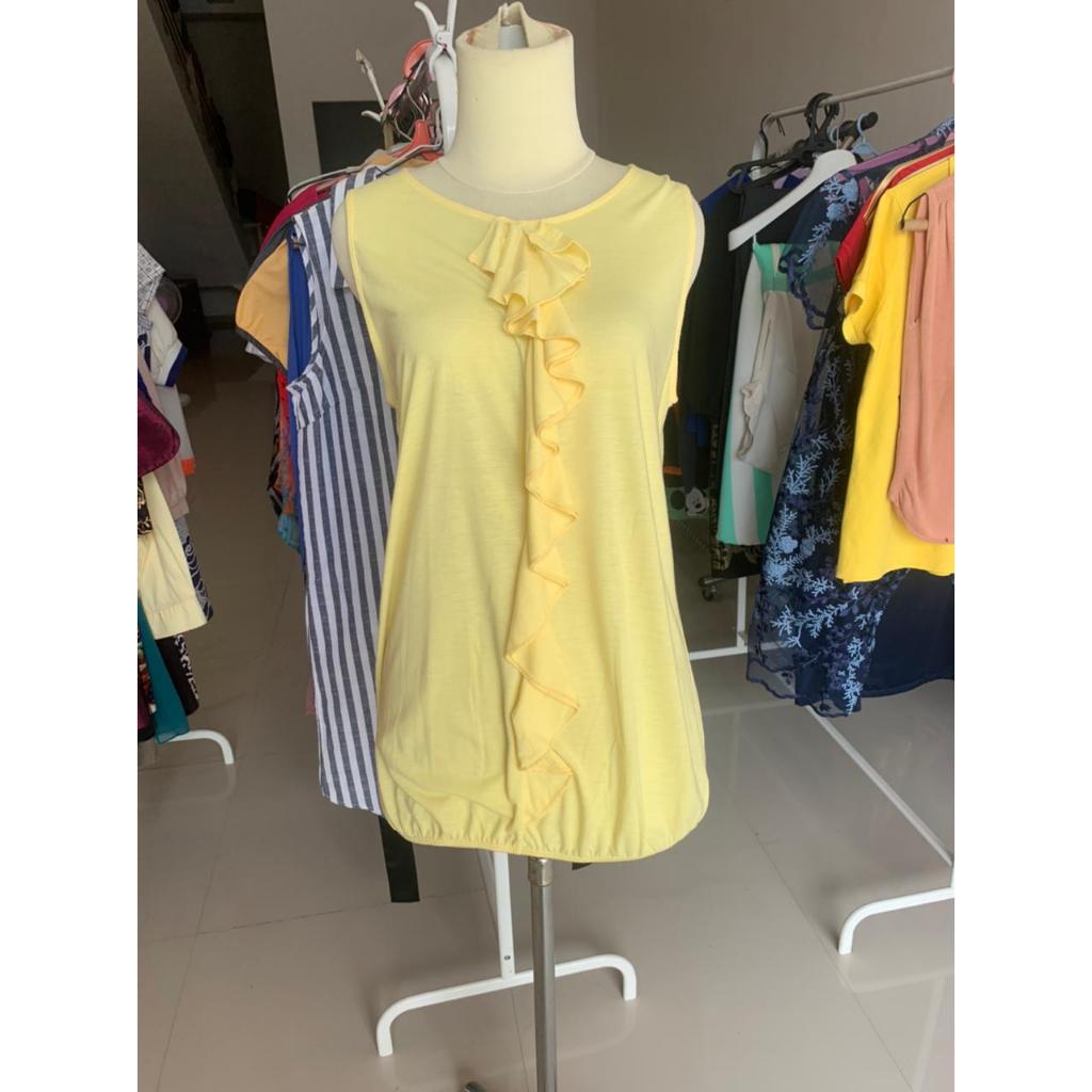 Preloved - atasan kaos kuning - Gaudy - L (RF054)