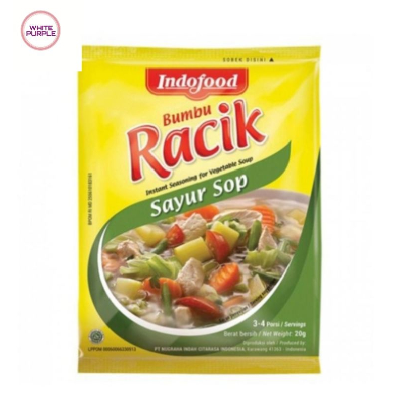 

RACIK SOP INDOFOOD 10 SACHET / BUMBU INSTAN SOP INDOFOOD / White Purple