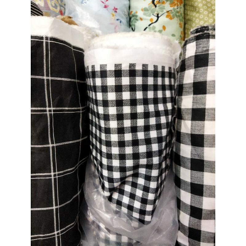 Kain/Bahan katun jepang tokai senko motif//Kain katun jepang premium//Bahan katun jepang motif kotak