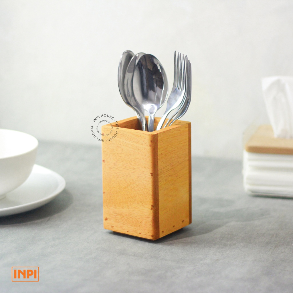 Tempat Sendok Kayu Mahoni/Tempat Sendok Minimalis - INPI House