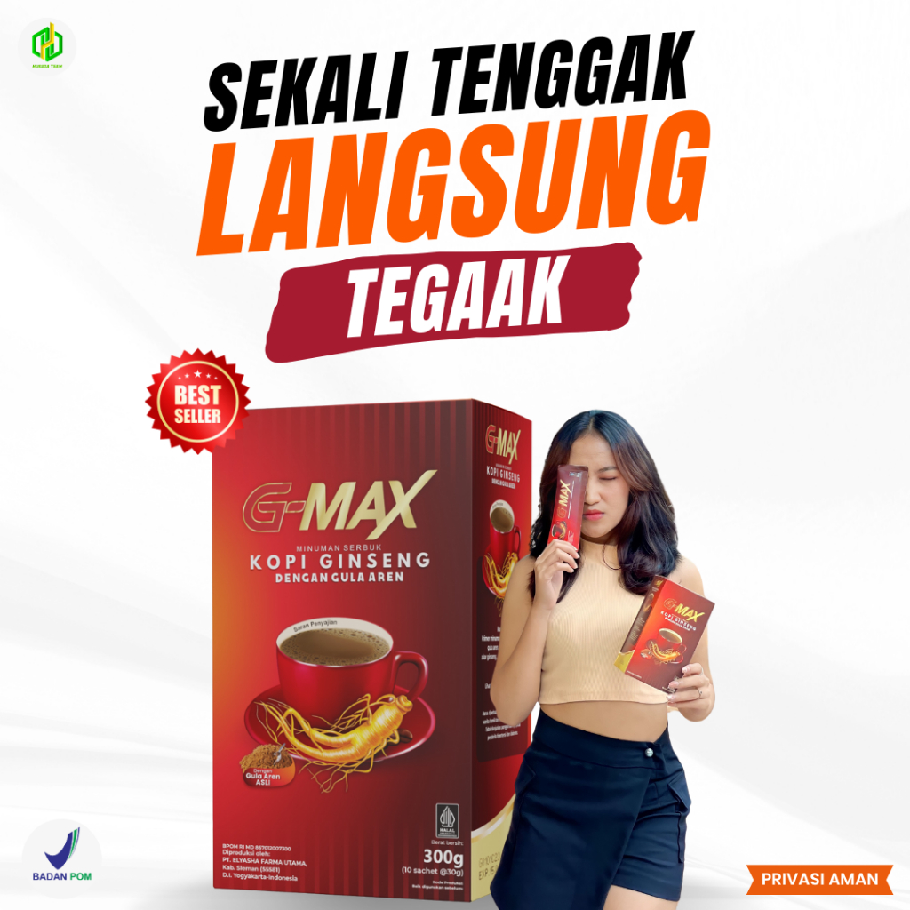 

KOPI G-MAX Minuman Penambah Stamina Tahan Lama Pria Dewasa Extra Gingseng Original BPOM Awet Bersama Pasangan