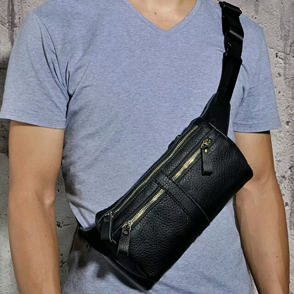 tas pinggang pria kulit sapi asli GARUT