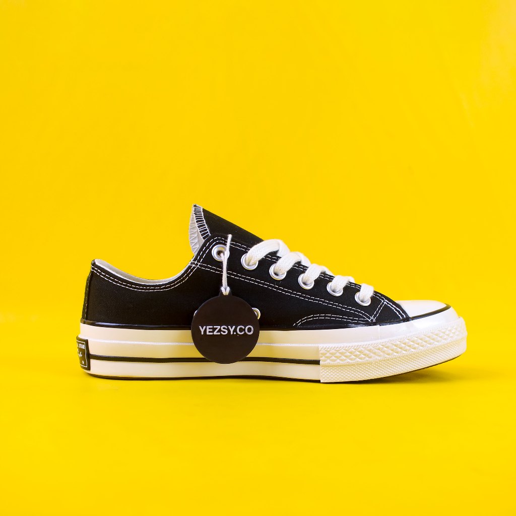 TERLARIS Converse 70S Low Black White Egret Original