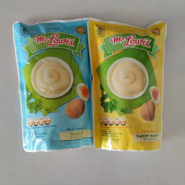 

Mc Lewis Saus Mayo Rasa Original dan Sweet 1 Kilogram Mayonaise Halal