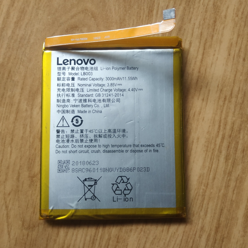Baterai Lenovo K5 - K350T BL003 Original | Battery Copotan HP | ABS
