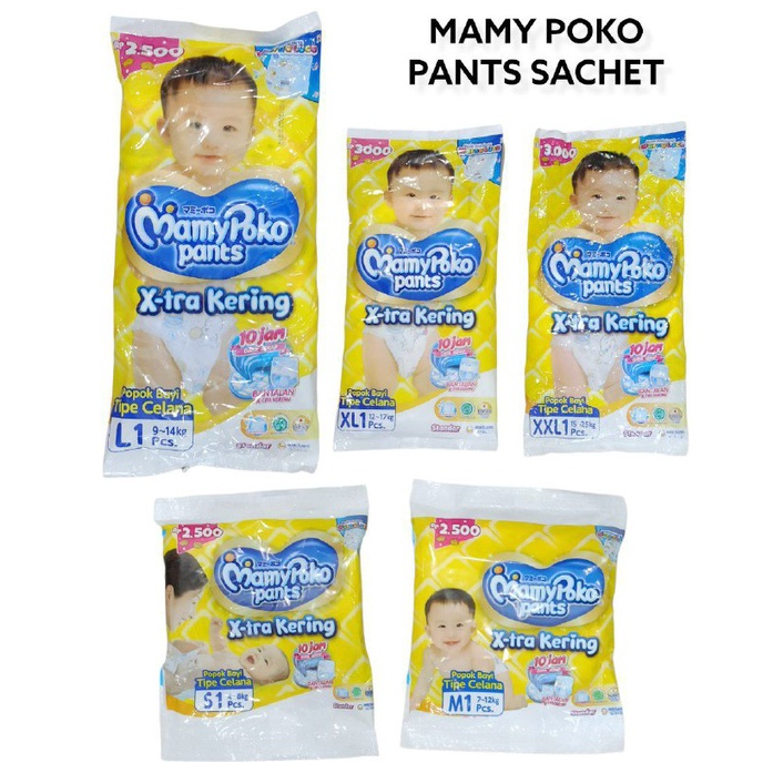 Pampers Mamy Poko Celana Ukuran M. 1 Dus (120Pcs)