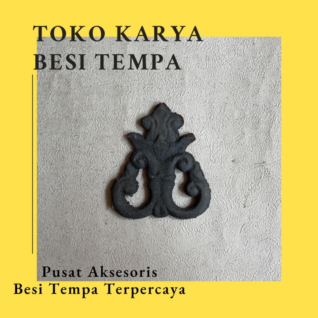 Ornamen Pagar Kembang Cor Besi 198 / Ornamen Besi Tempa / Ornamen Pagar Besi dan Tralis / Aksesoris 