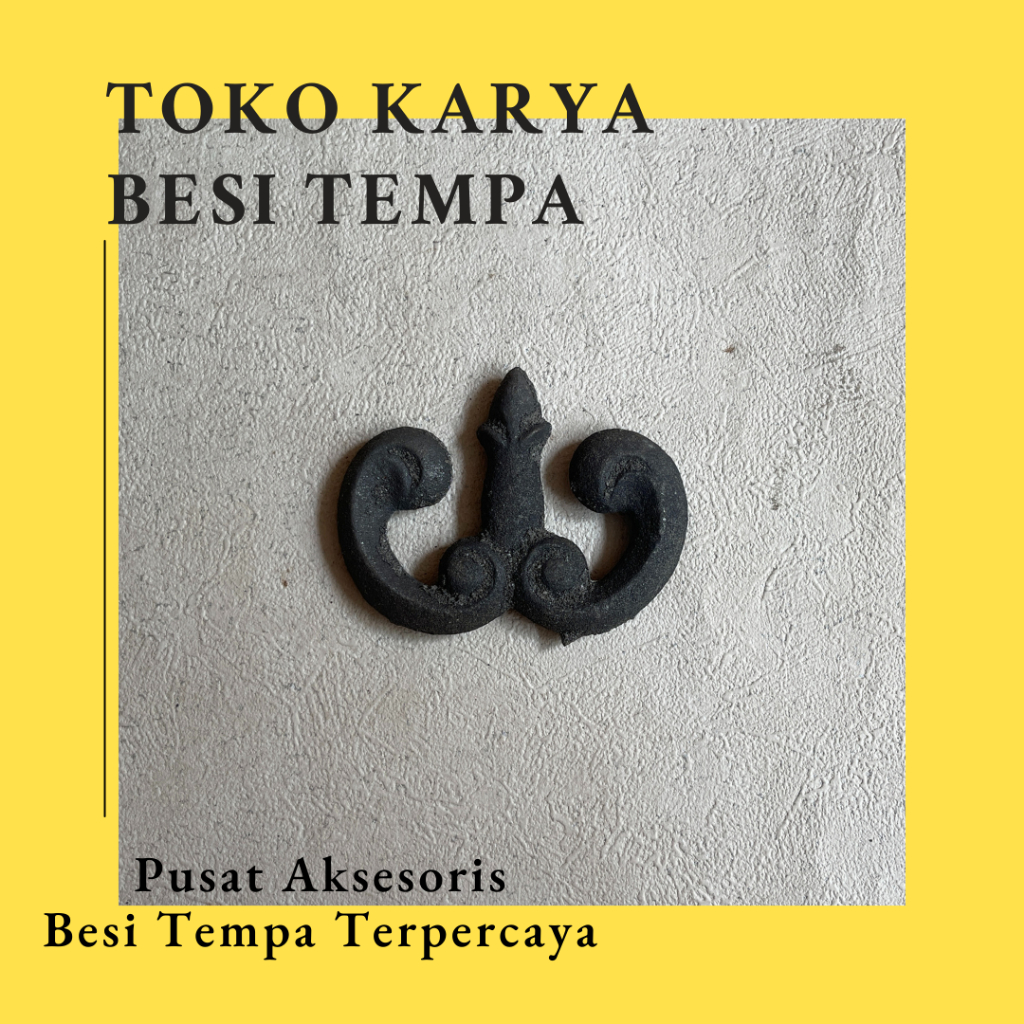 Ornamen Pagar Kembang Cor Besi 288 / Ornamen Besi Tempa / Ornamen Pagar Besi dan Tralis / Aksesoris 