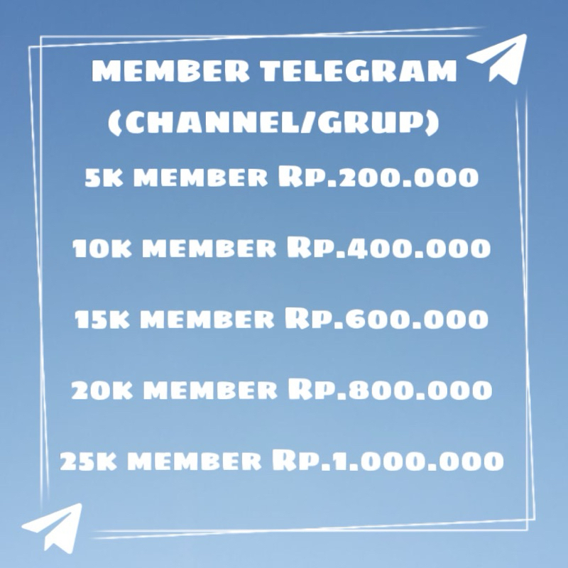 JUAL MEMBER TELEGRAM KHUSUS CHANNEL/GRUP PUBLIK