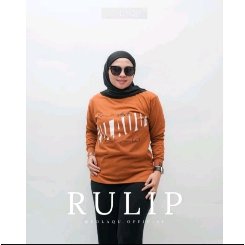 Kaos Atasan Wanita Zolaqu Lengan Panjang Model  Terbaru