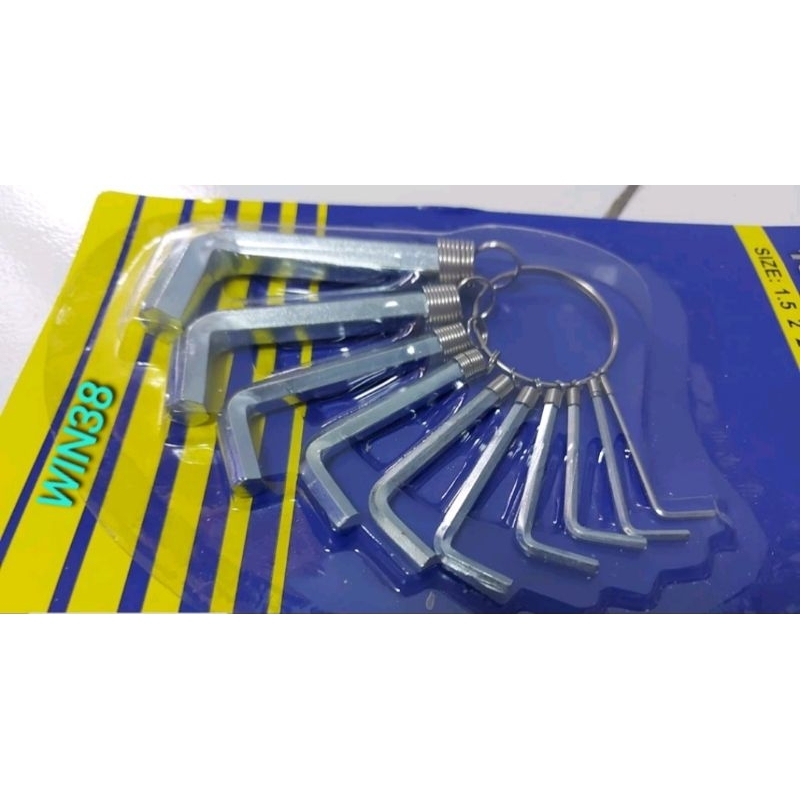 Kunci L set 10pcs/kunci L serbaguna/kunci L motor/kunci L set