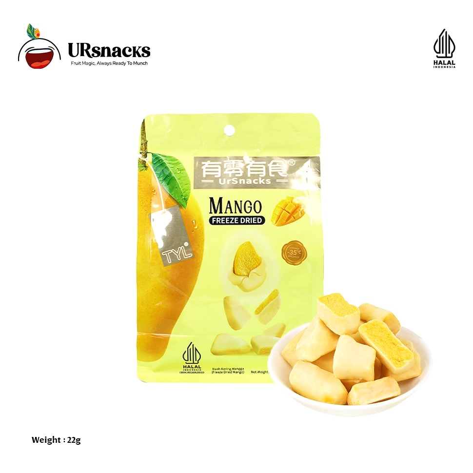

PROMO ALE URSNACKS Freeze Dried Mango Snack Keripik Buah Mangga