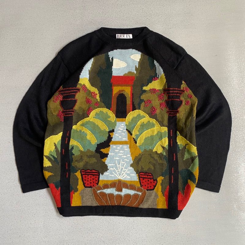 Knitwear Landscape Motif