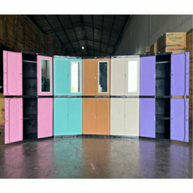 Lemari plastik diva mini super gantung/lemari pakaian plastik/lemari gantung