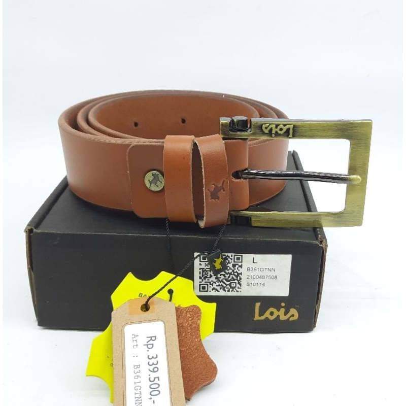 BELT PRIA GESPER PRIA IKAT PINGGANG PRIA SABUK PRIA KULIT LOIS ORIGINAL B361GTNN