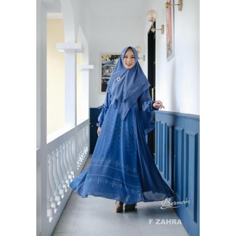 Gamis *SYAR'I SET ORI BERMERKS* premium Best Quality