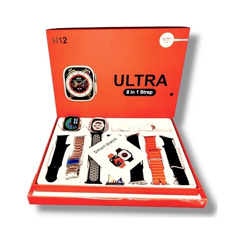 RSb SMARTWATCH ULTRA SERIES H12  STRAP 7 IN 1 ALUMUNIUM CERAMIC j Terlaris