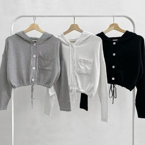 Garansi Original  Hoodie Mona  Sweater Hoodie Crop Hoodie Wanita Crop Blouse Sweater Hoodie Hoodie L