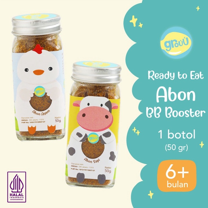 

READY STOK Grouu Abon Mpasi Anak Abon Ayam Abon Sapi BB Booster NO MSG