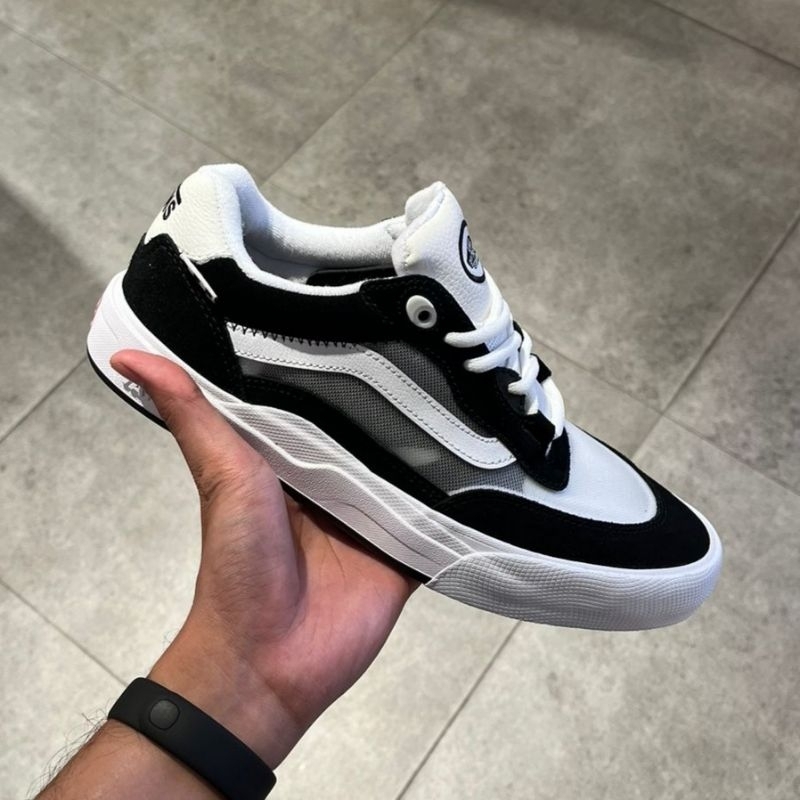 VANS WAYVEE SKATE LEATHER BLACK WHITE