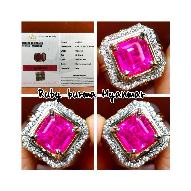 CINCIN BATU PERMATA RUBY BURMA