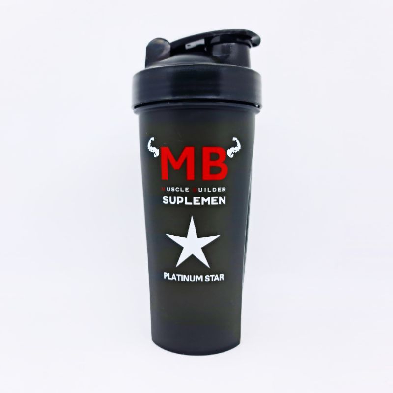 Shaker PLATINUM STAR 750 ml MBSUPLEMEN MB SUPLEMEN Botol Shake Fitness Fitnes Gym Susu Whey Protein 