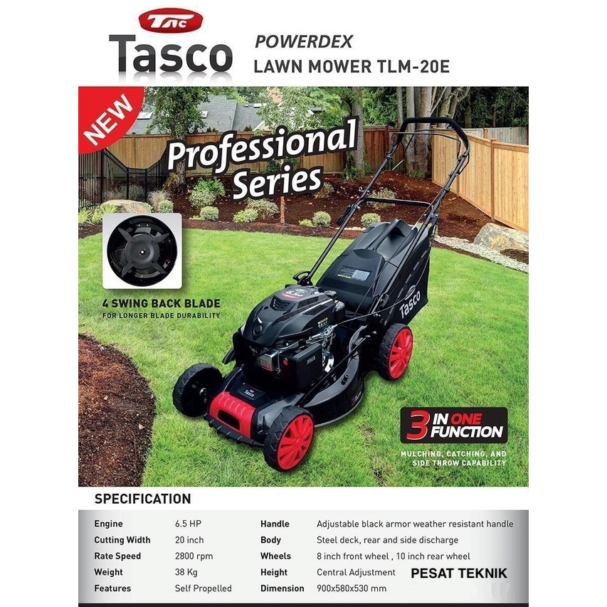 Mesin Potong Rumput Dorong Tasco TLM 20 E