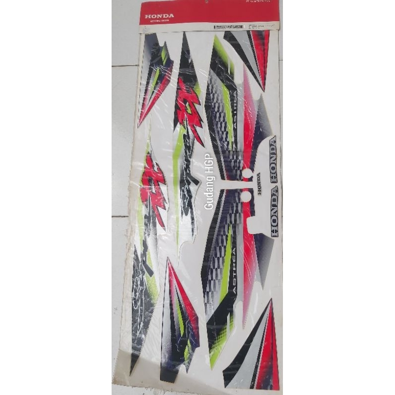 Stripe L & R Set Purple Silver Sticker Body Honda Supra XX 871X0-KEV-A20ZB Ori Honda Genuine Parts