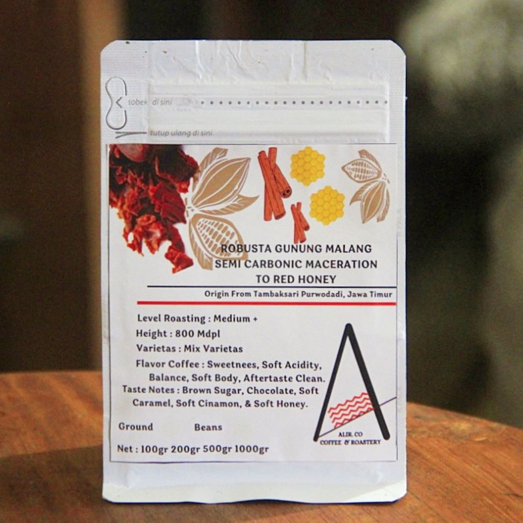 

Kopi Gunung Malang Robusta Semi Carbonic Maceration to Red Honey -- Alir Coffee